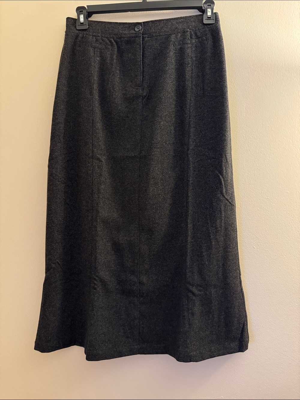 WOOLRICH Onyx Heather Flare Hem Maxi Skirt